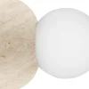 Badrumslampor Vägg|Badrumslampor Tak-Globen Lighting Torrano Plafond/Vägglampa 13cm Travertin IP44