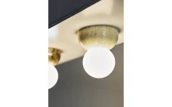 Badrumslampor Vägg|Badrumslampor Tak-Globen Lighting Torrano Plafond/Vägglampa 13cm Travertin IP44