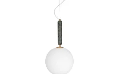 Hall & Trappa|Kök & Matplats-Globen Lighting Torrano Taklampa 30cm E14 Grön/Opalvit