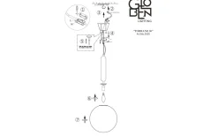 Kök & Matplats|Hall & Trappa-Globen Lighting Torrano Taklampa 30cm E14 Svart/Opalvit