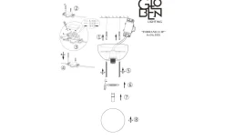 Badrumslampor Vägg|Badrumslampor Tak-Globen Lighting Torrano Vägglampa/Plafond 13cm IP44 Vit
