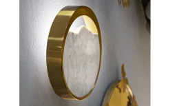 Lampetter-Mauro Ferretti Torre Vägglampa Marmor 24cm Guld