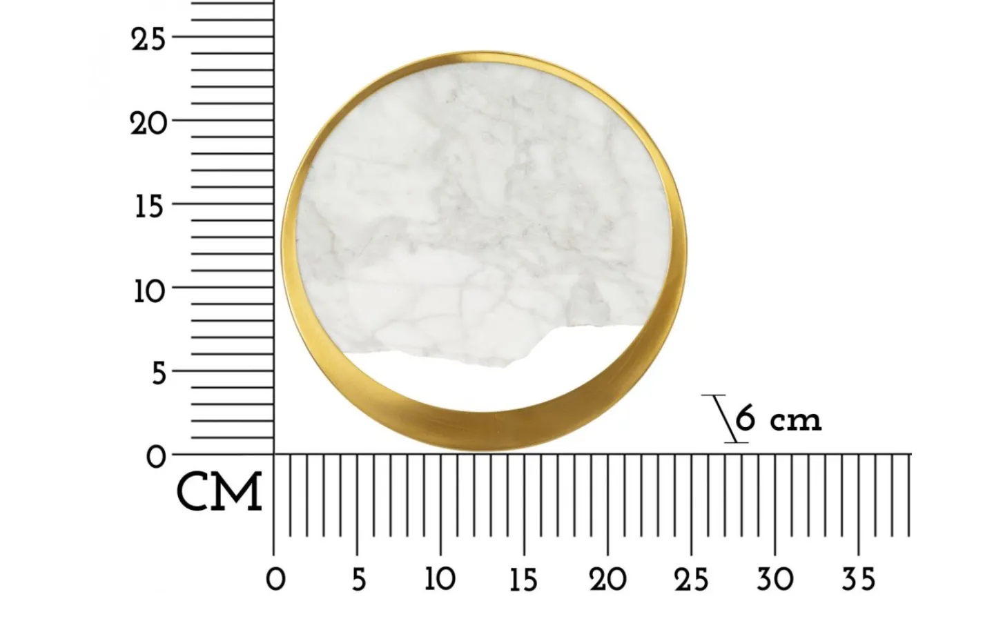 Lampetter-Mauro Ferretti Torre Vägglampa Marmor 24cm Guld