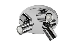 Badrumslampor Tak|Runda Takspotlights-ArmaturHantverk Torsö Takspotlight Ø25cm Krom IP44