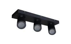 Badrumslampor Tak|Avlånga Takspotlights < ArmaturHantverk Torsö Takspotlight 35cm Svart IP44