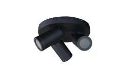 Takspot Med 3 Lampor < ArmaturHantverk Torsö Takspotlight Ø25cm Svart IP44