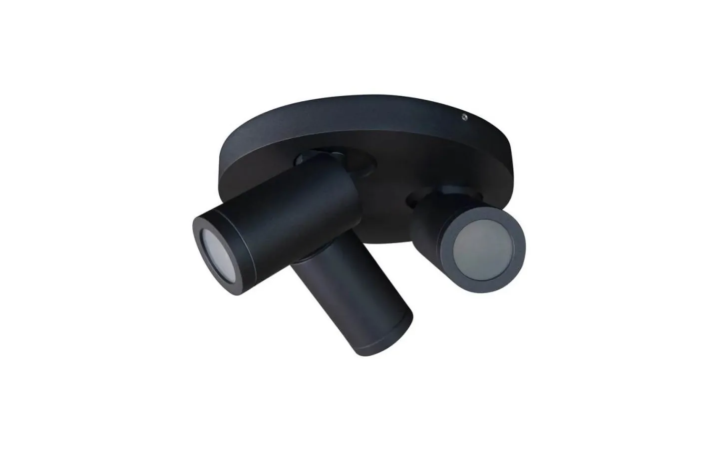Takspot Med 3 Lampor < ArmaturHantverk Torsö Takspotlight Ø25cm Svart IP44