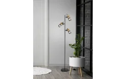 Golvläslampor < Trio Lighting Tosh Golvlampa E14 mattsvart