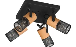 Takspot Med Minst 4 Lampor-Trio Lighting Tosh Spotlight 4-delad E14 mattsvart