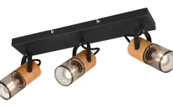 Avlånga Takspotlights|Takspot Med 3 Lampor-Trio Lighting Tosh Spotlight 3-delad E14 mattsvart