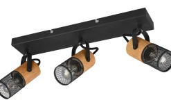 Avlånga Takspotlights|Takspot Med 3 Lampor-Trio Lighting Tosh Spotlight 3-delad E14 mattsvart