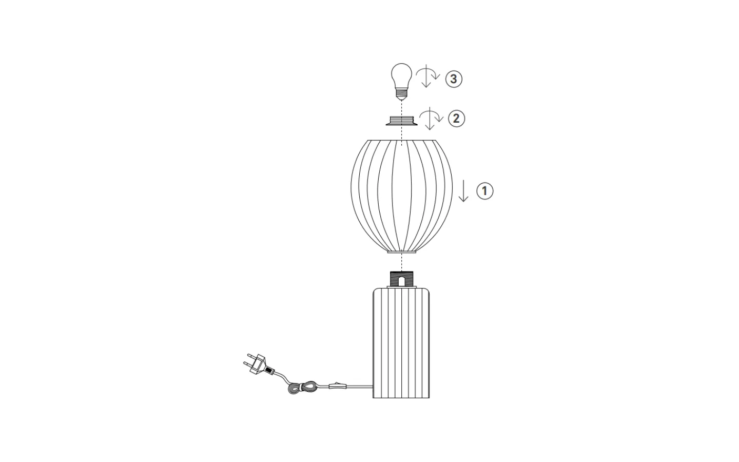 Bordslampor-Markslojd Toulipa Bordslampa 40cm Bärnsten