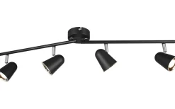 Avlånga Takspotlights|Takspot Med Minst 4 Lampor < Reality Toulouse Spotlight LED 4-delad mattsvart