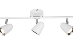 Avlånga Takspotlights|Takspot Med 3 Lampor-Reality Toulouse Spotlight LED 3-delad mattvit
