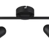 Takspot Med 2 Lampor-Reality Toulouse Spotlight LED 2-delat mattsvart
