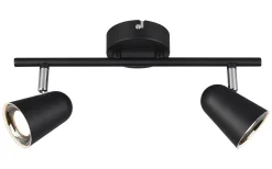 Takspot Med 2 Lampor-Reality Toulouse Spotlight LED 2-delat mattsvart