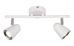 Takspot Med 2 Lampor < Reality Toulouse Spotlight LED 2-delat mattvitt