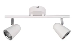 Takspot Med 2 Lampor < Reality Toulouse Spotlight LED 2-delat mattvitt