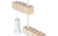 Golvläslampor-Eglo Townshend Golvlampa 2L Vit/Ek