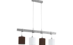 Avlånga Taklampor < Eglo Townshend Taklampa 100cm 4L Vit/Patina/Brun
