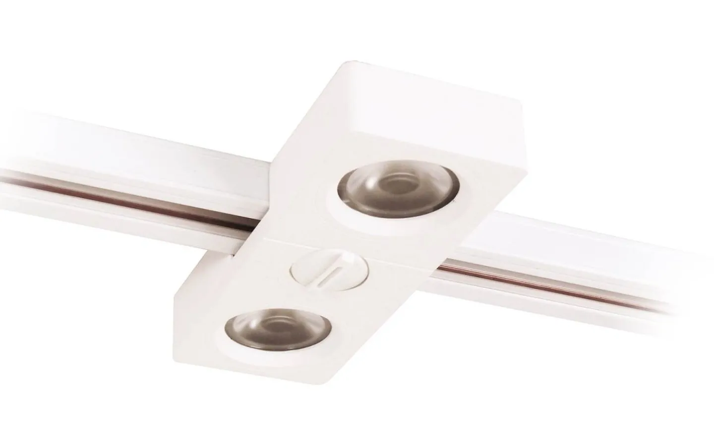 Skensystem-Aneta Trackline Flat 2-Spot LED 2x7W 3000K Matt Vit