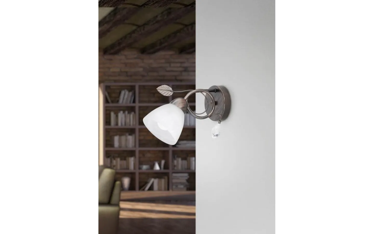 Läslampor-Trio Lighting Traditionell Vägglampa E14 rustik