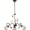 Stora Taklampor Ø70-150 Cm < Trio Lighting Traditio Takkrona 70cm 3-delad E14 rustik