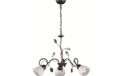 Stora Taklampor Ø70-150 Cm < Trio Lighting Traditio Takkrona 70cm 3-delad E14 rustik