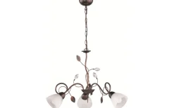 Stora Taklampor Ø70-150 Cm < Trio Lighting Traditio Takkrona 70cm 3-delad E14 rustik