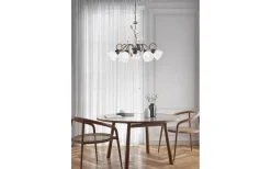 Stora Taklampor Ø70-150 Cm-Trio Lighting Traditio Takkrona 70cm 5-delad E14 rustik