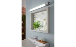 Badrumslampor Vägg < Eglo Tragacete 1 Spegelbelysning med Uttag 68cm LED 4000K 15W Silver IP44