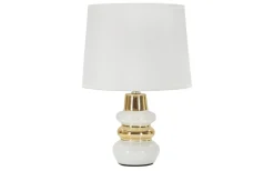 Bordslampor-Mauro Ferretti Tramonto Bordslampa 32cm Vit/Guld