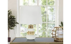 Bordslampor-Mauro Ferretti Tramonto Bordslampa 32cm Vit/Guld