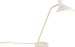 Skrivbordslampor-Trio Lighting Traveller Skrivbordslampa E27 varmgrå/matt mässing