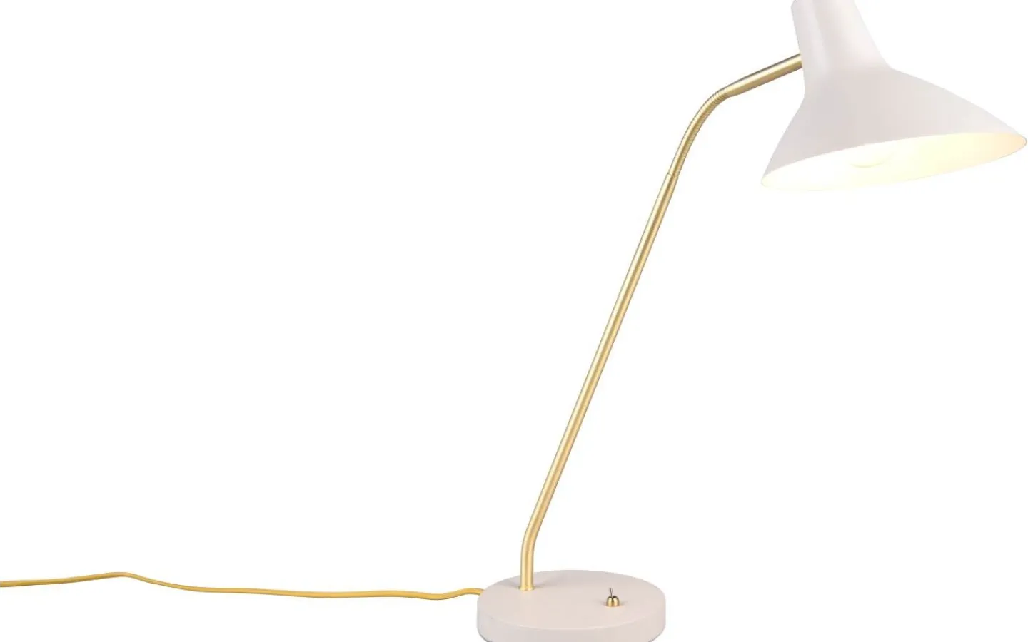 Skrivbordslampor-Trio Lighting Traveller Skrivbordslampa E27 varmgrå/matt mässing