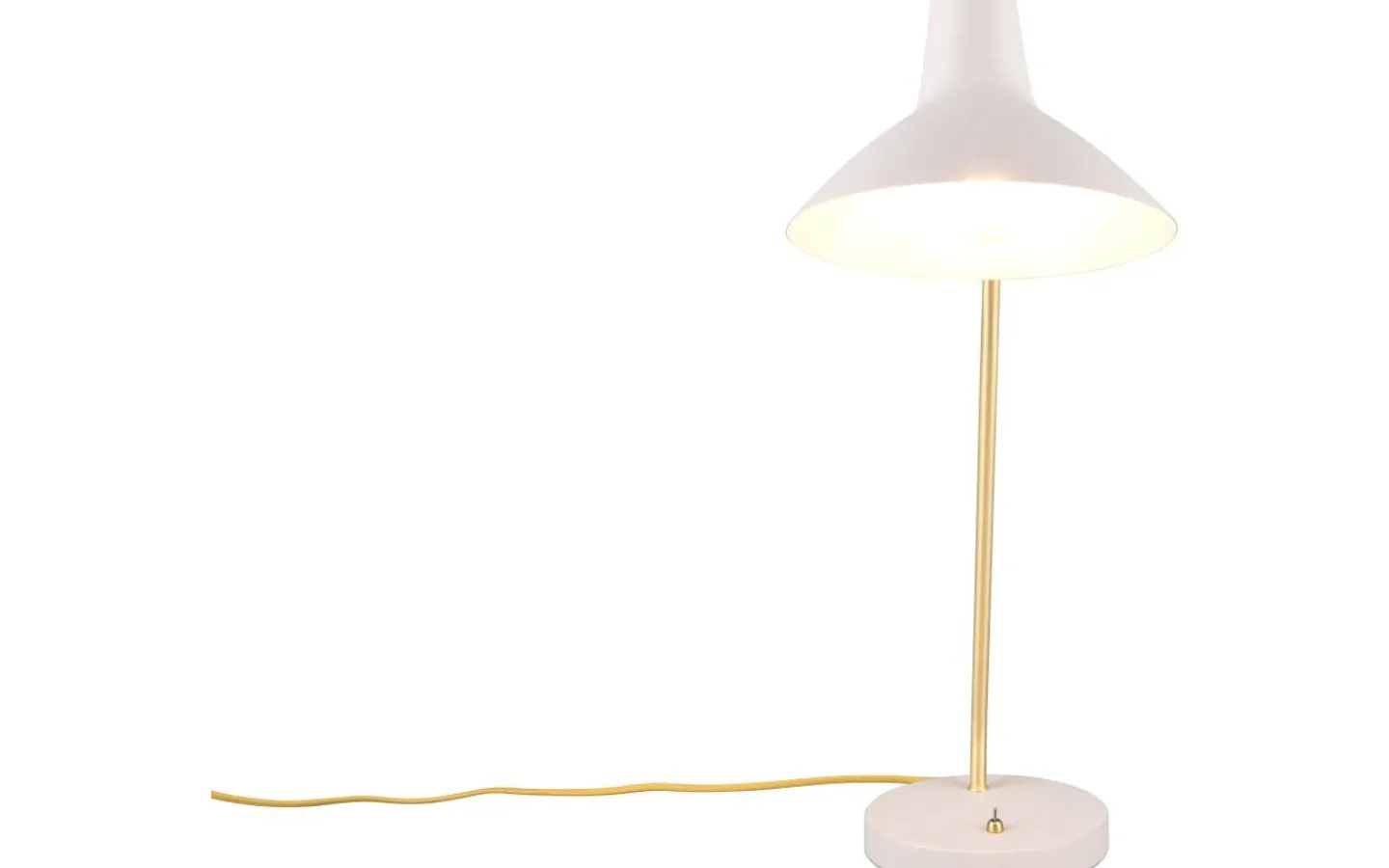 Skrivbordslampor-Trio Lighting Traveller Skrivbordslampa E27 varmgrå/matt mässing
