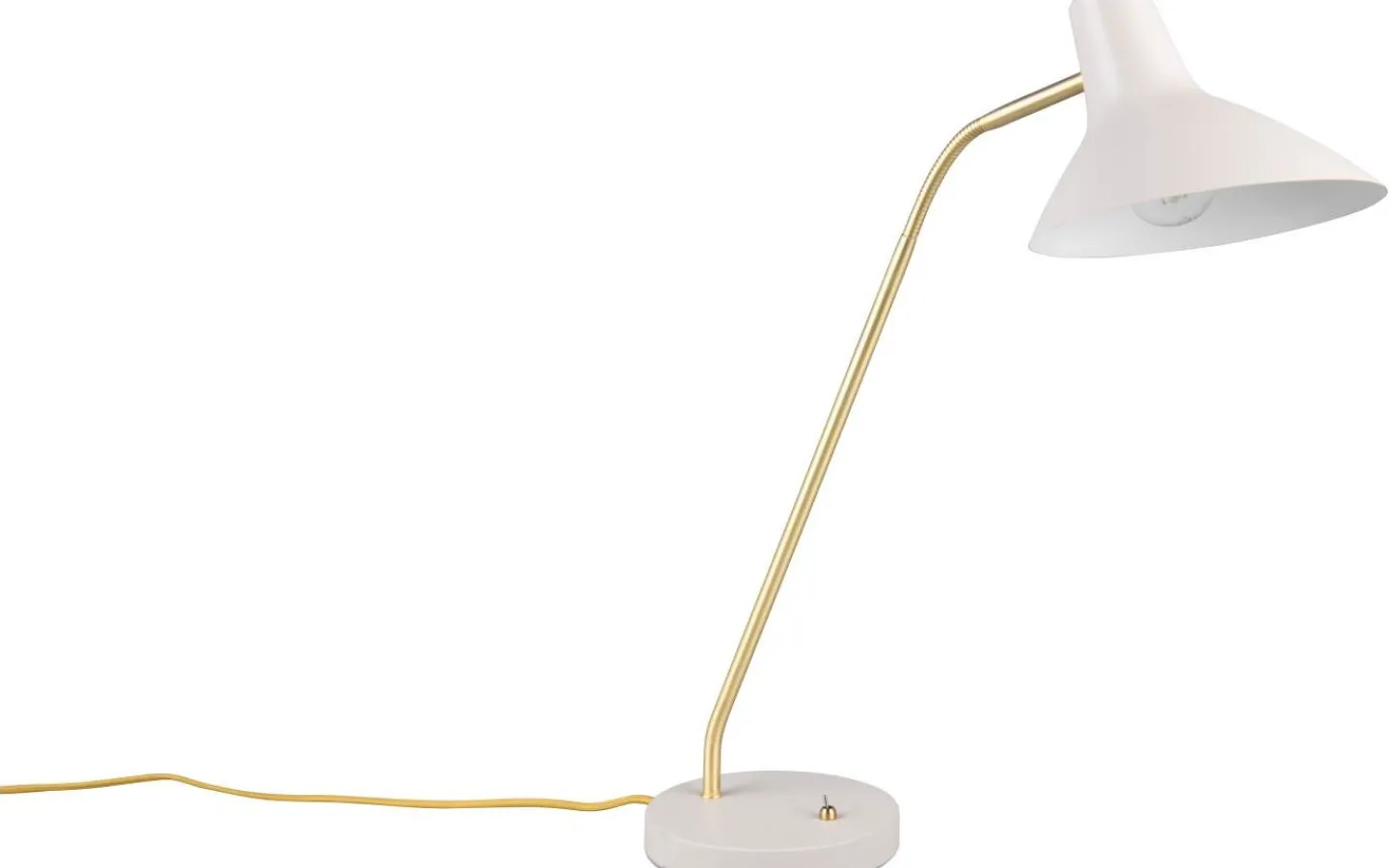 Skrivbordslampor-Trio Lighting Traveller Skrivbordslampa E27 varmgrå/matt mässing