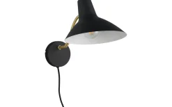 Läslampor < Trio Lighting Traveller Vägglampa E27 mattsvart/mattmässing