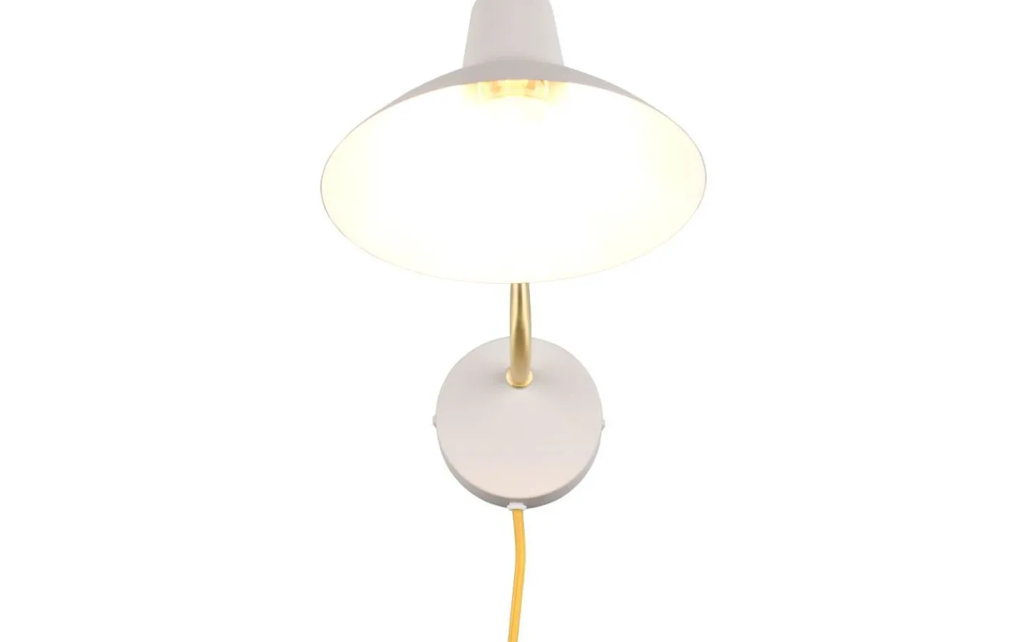 Läslampor-Trio Lighting Traveller Vägglampa E27 varmgrå/matt mässing