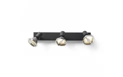 Avlånga Takspotlights|Takspot Med 3 Lampor-Rendl Trica III Takspotlight 3L Svart