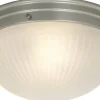 Hall & Trappa|Plafonder < Aneta Trind Plafond 24cm Silver/Frostat glas