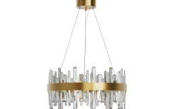 Stora Taklampor Ø50-69 Cm-By Rydens Triumph Taklampa LED 60cm Mässing/Klar