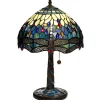 Bordslampor-Nostalgia Design Trollslända Bordslampa 47cm Safirblå