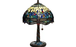 Bordslampor-Nostalgia Design Trollslända Bordslampa 47cm Safirblå