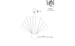 Bordslampor < Globen Lighting Tropez Bordslampa 35cm Ek/Natur
