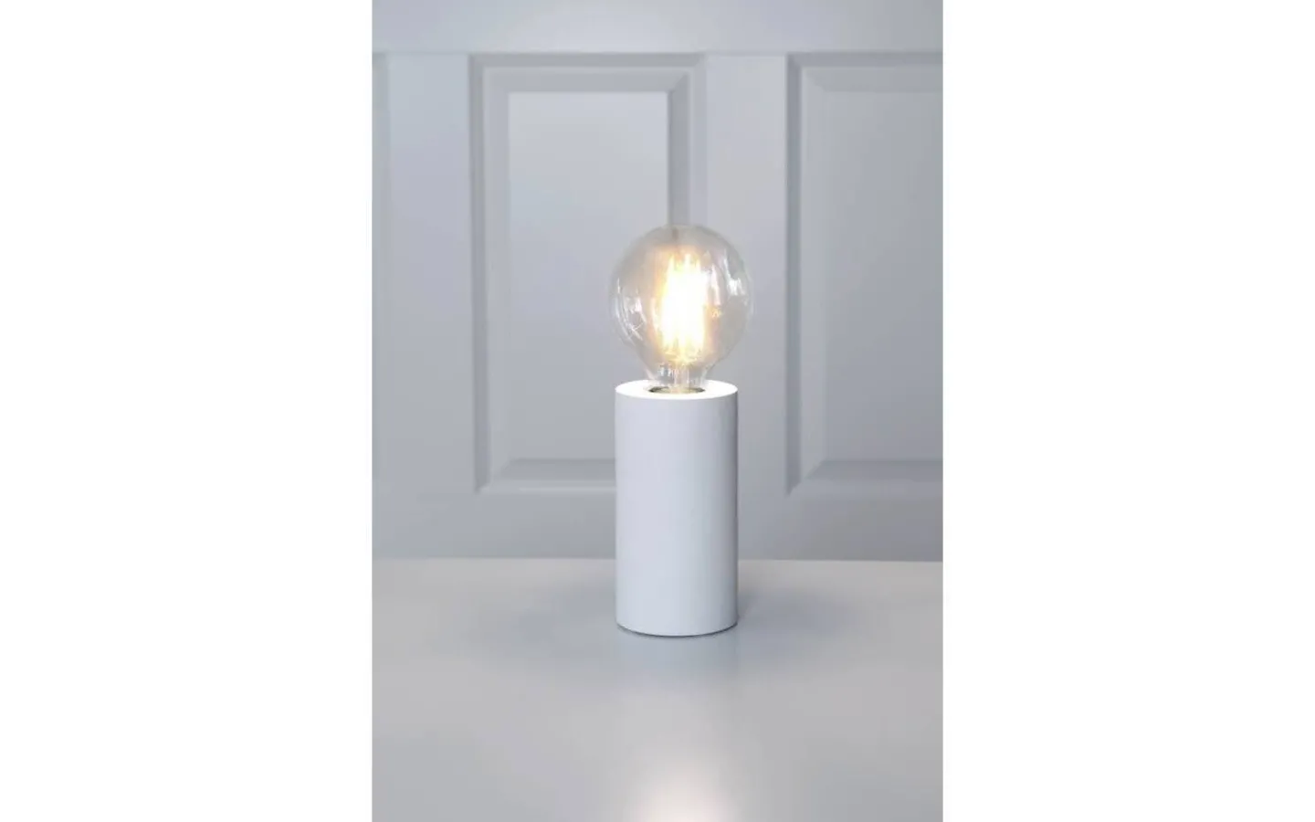 Sovrum|Bordslampor-Star Trading Tub Bordslampa E27 15cm Vit
