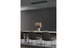 Avlånga Taklampor < Trio Lighting Tubular Takpendel LED 115cm mattsvart