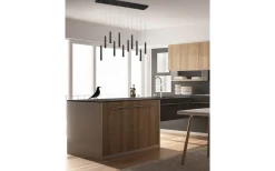 Avlånga Taklampor < Trio Lighting Tubular Takpendel LED 115cm mattsvart