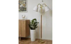 Klassiska Golvlampor|Golvfötter-ArmaturHantverk Tullgarn Golvfot 148cm 3L Mässing/Ek