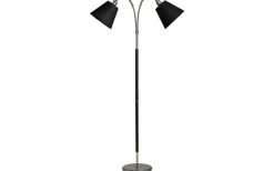 Klassiska Golvlampor|Golvfötter < ArmaturHantverk Tullgarn Golvfot 148cm 2L Råjärn/Svart